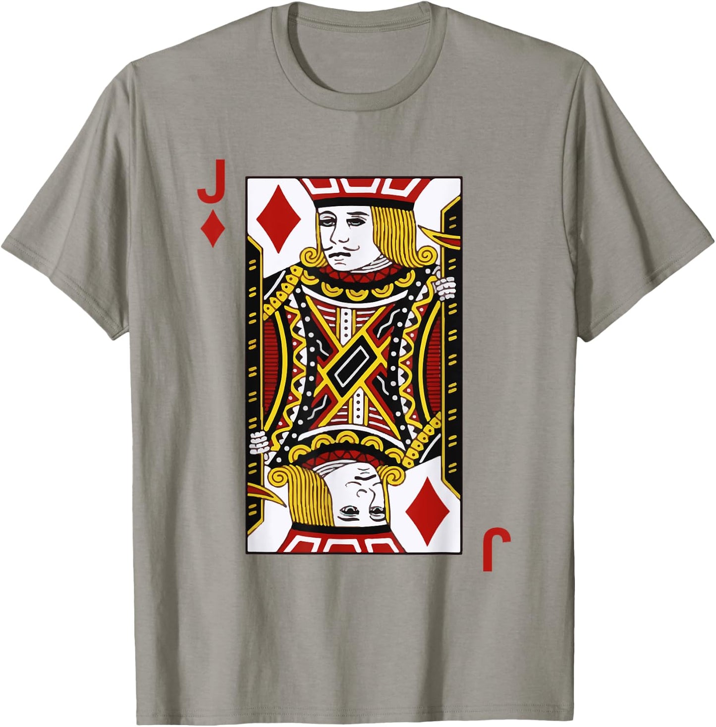 Jacks of Diamonds J Blackjack Playing Cards T-Shirt - T-Shirt | Sand
