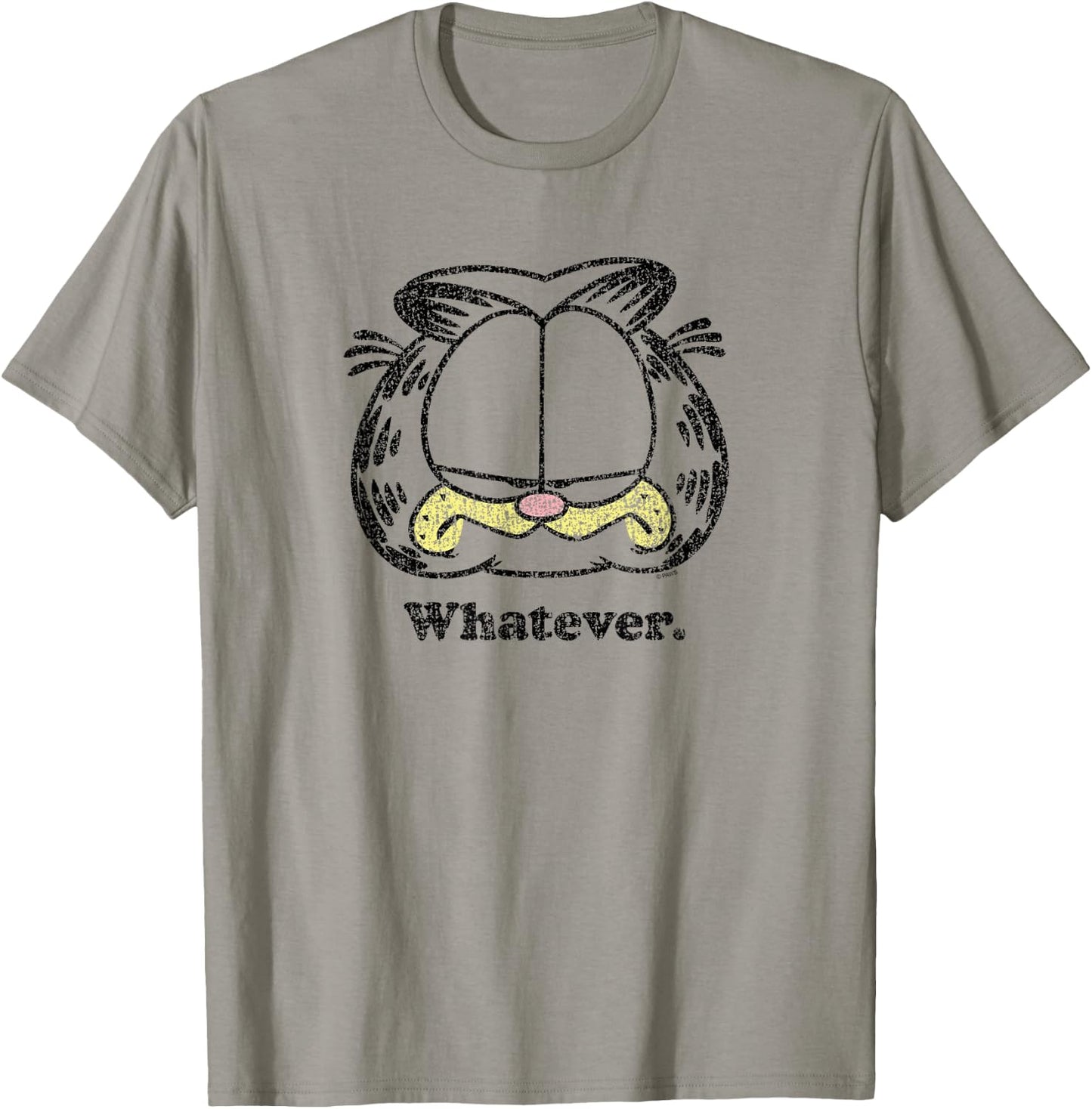 Garfield -Adults & Kids , Orange, Small, Short Sleeve, Cartoon, T Back, Casual, Cotton Blend, Polyester T-Shirt - T-Shirt | Sand