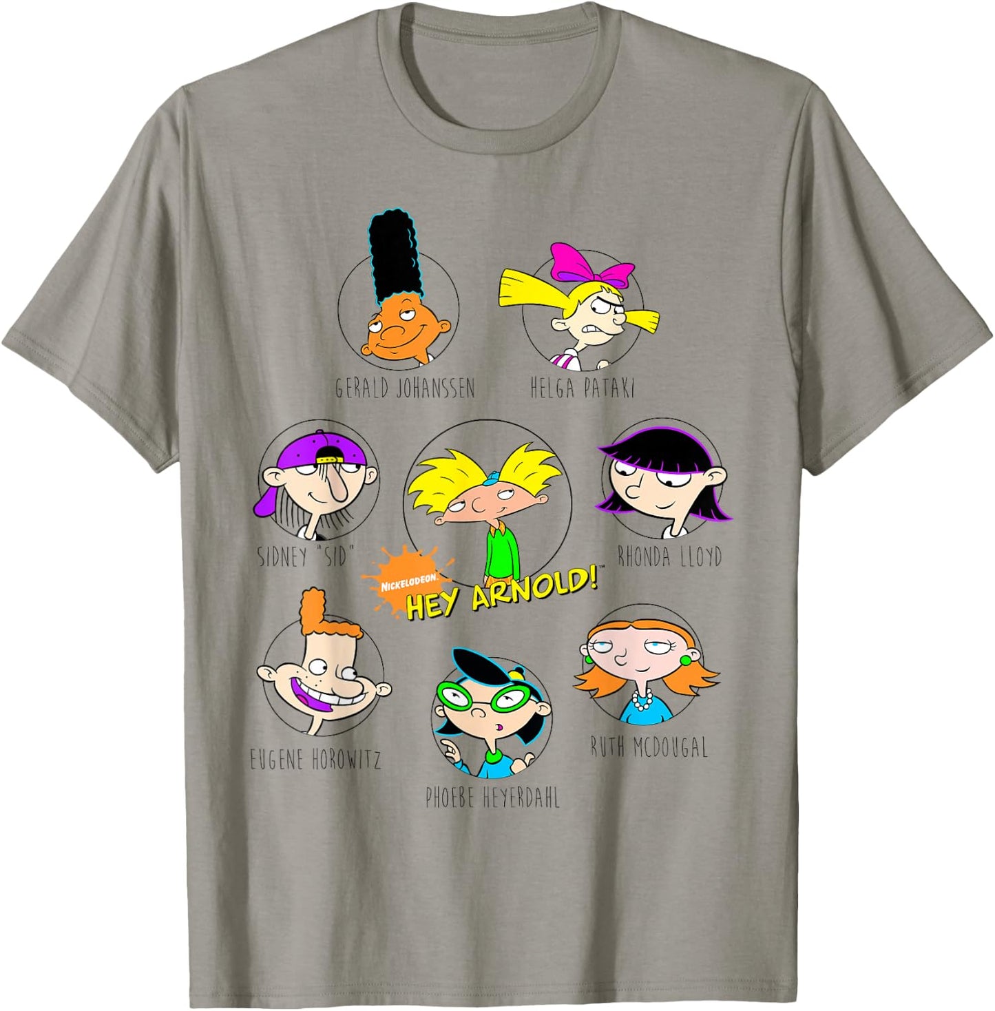 Nickelodeon Hey Arnold! Characters Graphic T-Shirt - T-Shirt | Sand