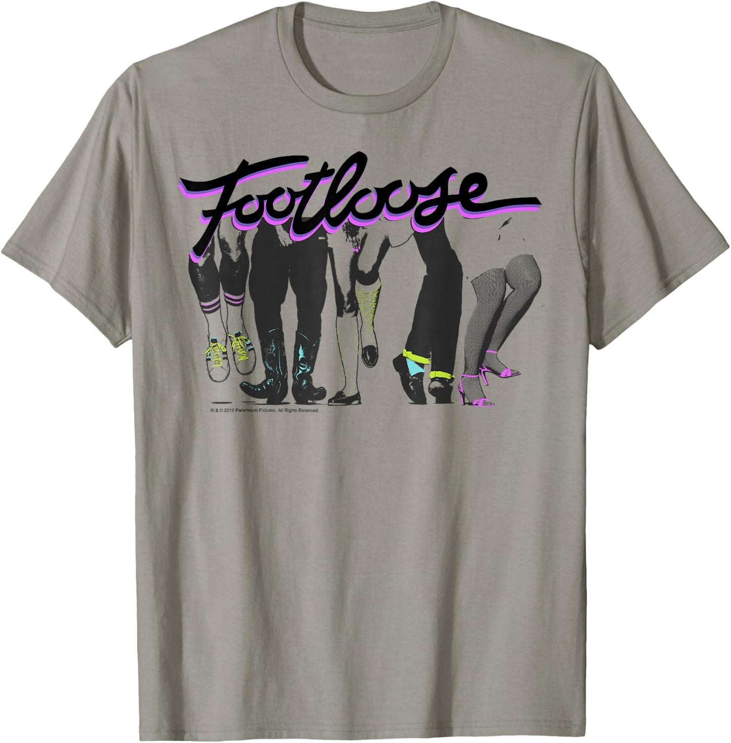 Footloose Dancing Feet Title Logo T-Shirt - T-Shirt | Sand