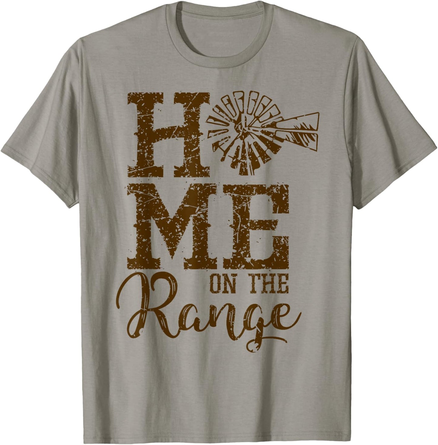 Home on the Range Country Farm Ranch T-Shirt - T-Shirt | Sand