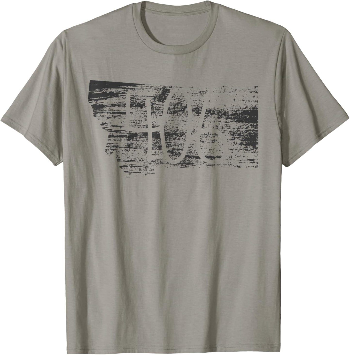 406 Montana Distressed State Local Pride Travel Home T-Shirt - T-Shirt | Sand