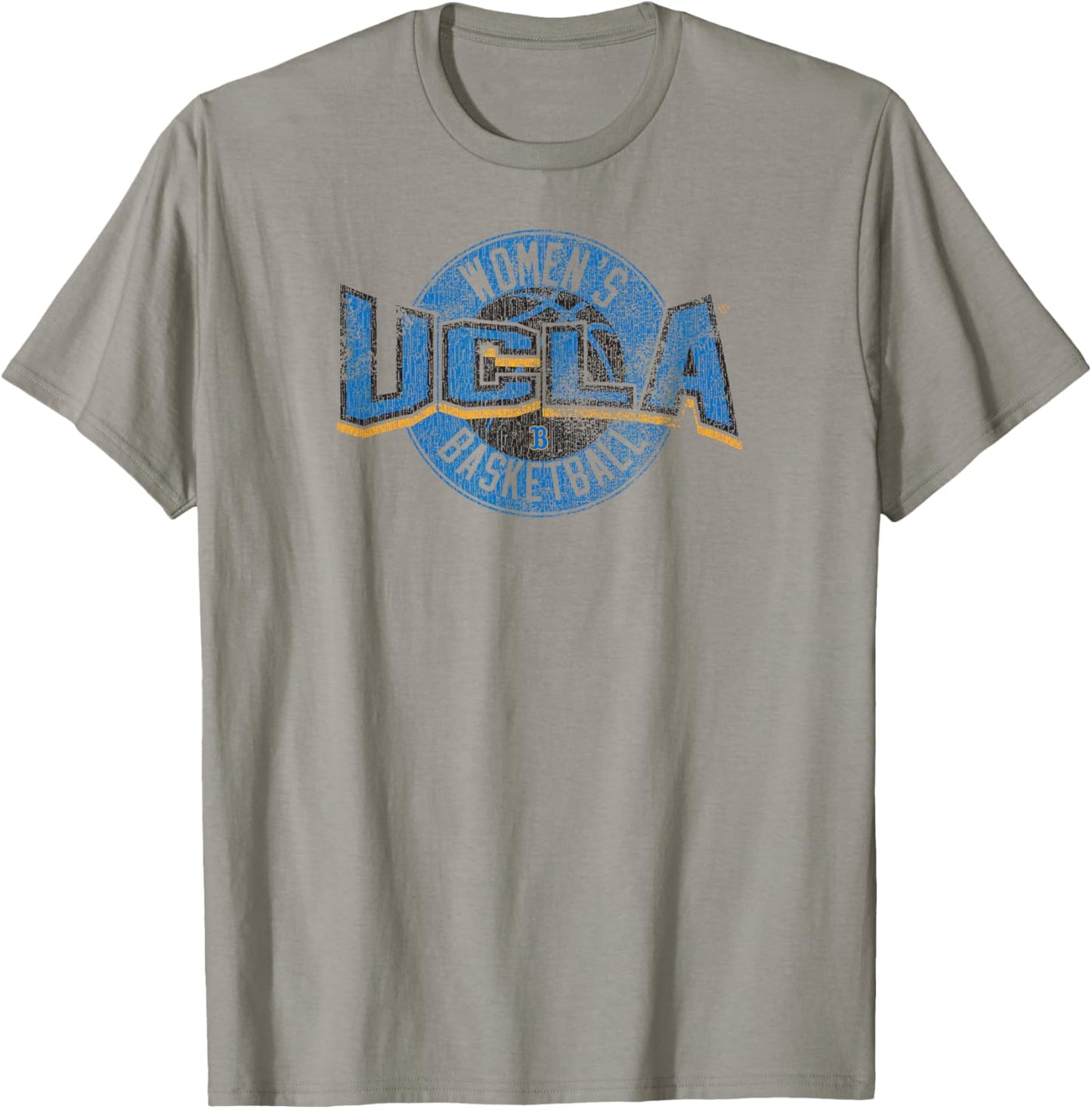 UCLA Bruins Women's Basketball Distressed White T-Shirt - T-Shirt | Sand