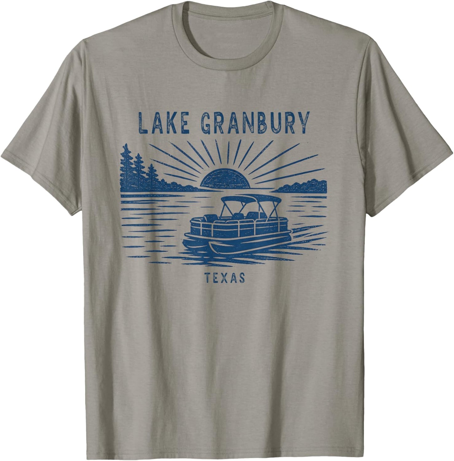 Vintage Lake Granbury Texas Outdoors Vacation T-Shirt - T-Shirt | Sand