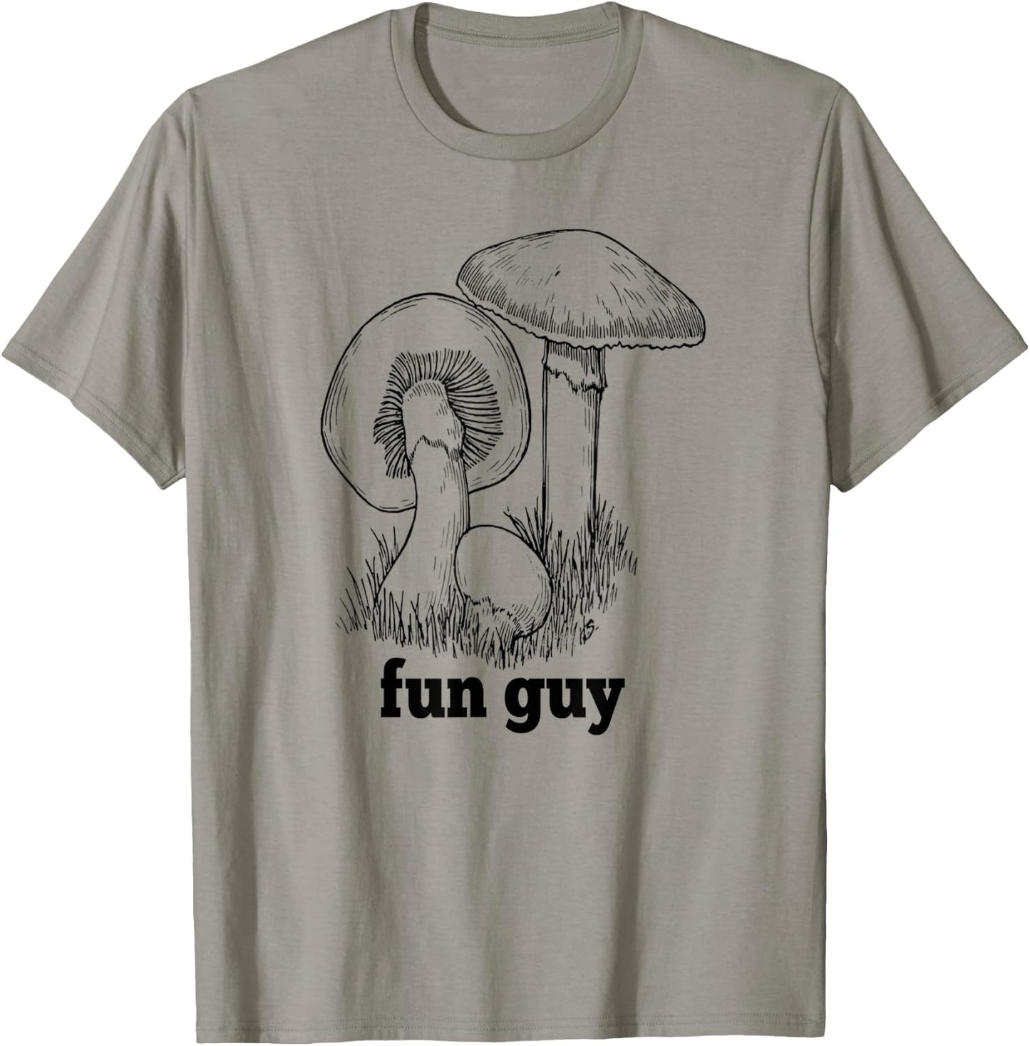 Funguy Funny Mushroom Fun Guy T-Shirt - T-Shirt | Sand