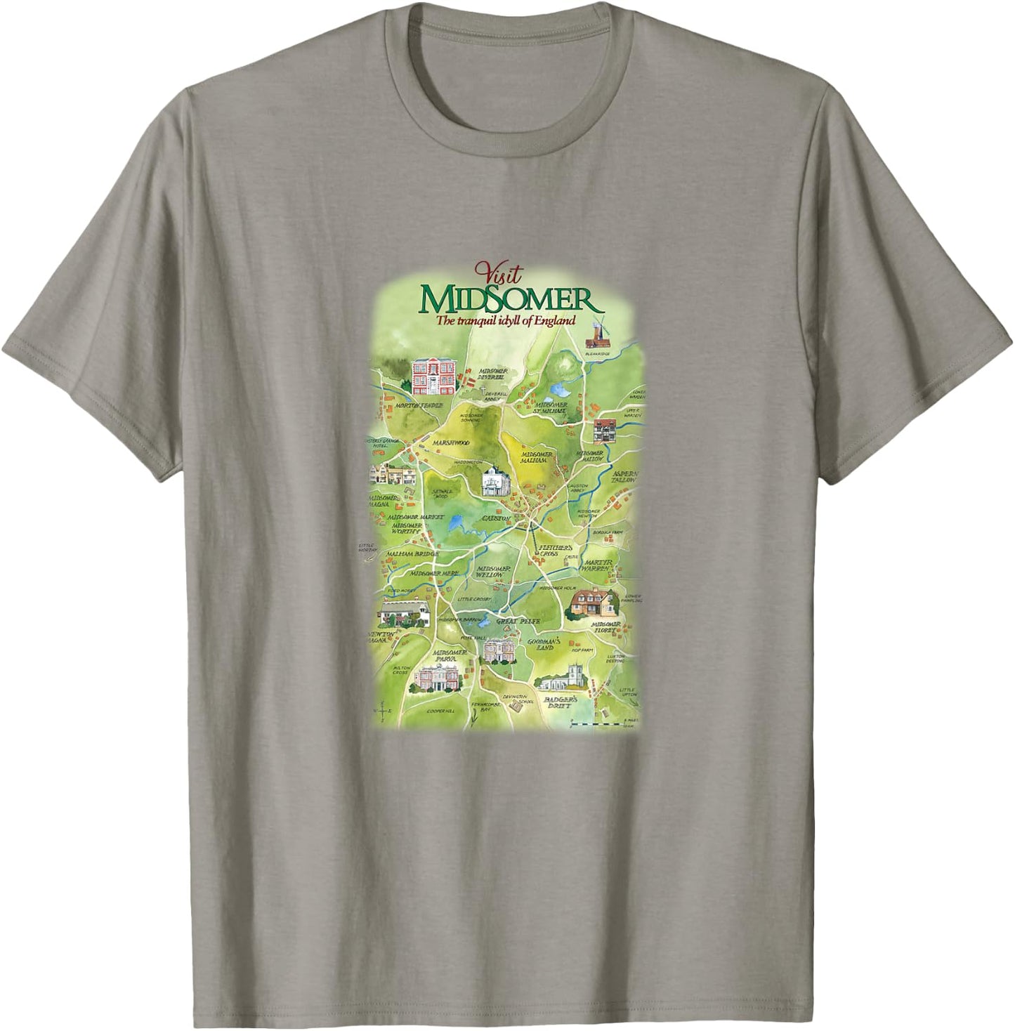 Visit Midsomer T-Shirt - T-Shirt | Sand