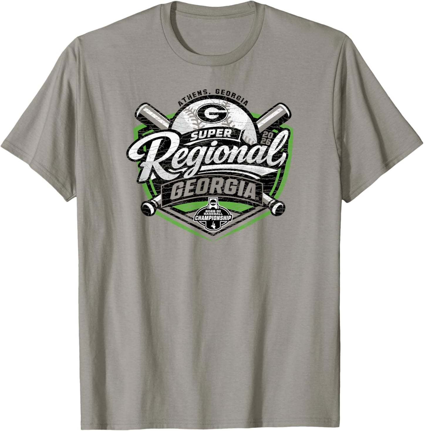 Georgia Bulldogs Super Regionals Baseball 2026 CWS T-Shirt - T-Shirt | Sand