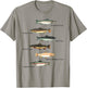 Types of Trout Fish Species Collection Fishing T-Shirt - T-Shirt | Sand