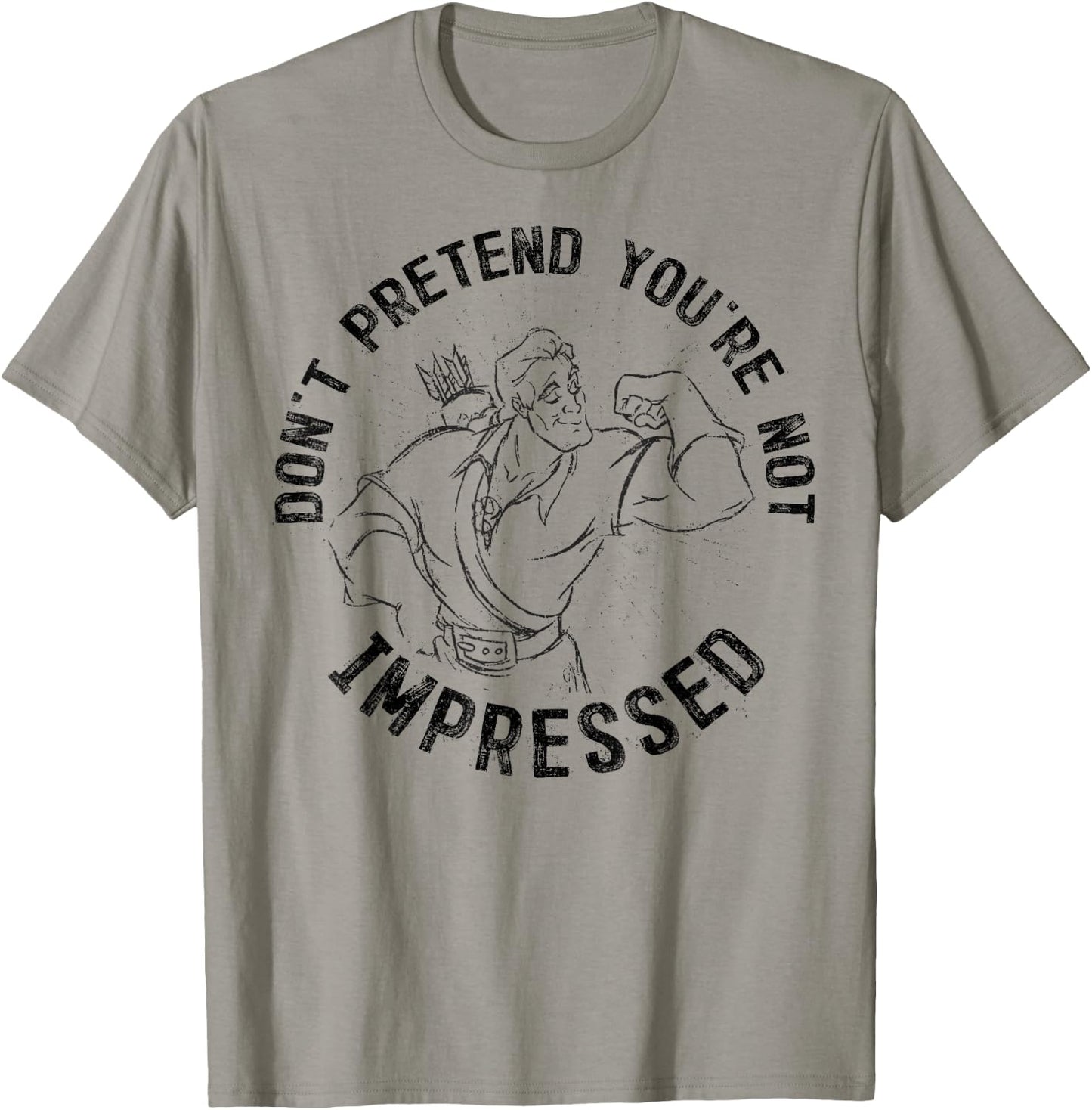 Disney Beauty And The Beast Gaston Muscles Graphic T-Shirt - T-Shirt | Sand