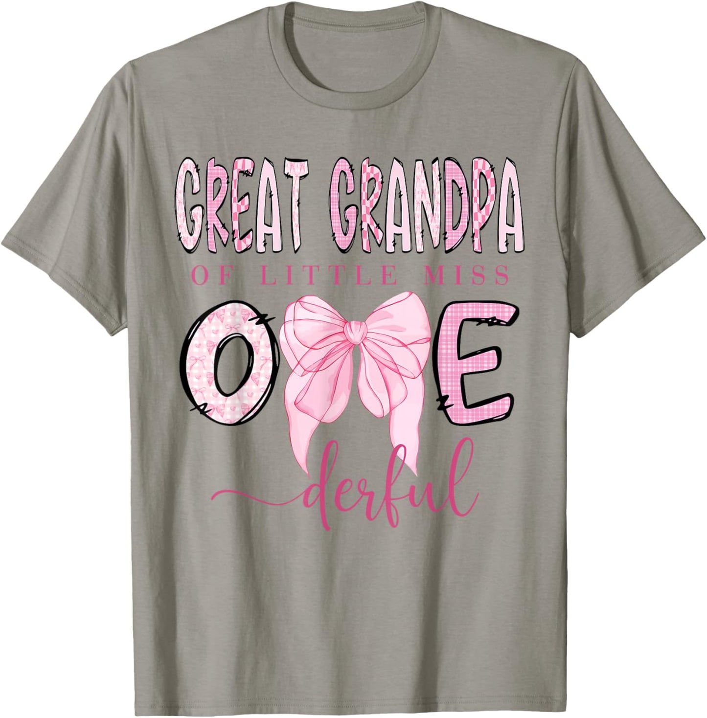 Great Grandpa of Little Miss Onederful 1St Birthday Girl T-Shirt - T-Shirt | Sand
