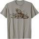 Funny Raccoon Riding an Alligator Men Women Vintage Raccoon T-Shirt - T-Shirt | Sand