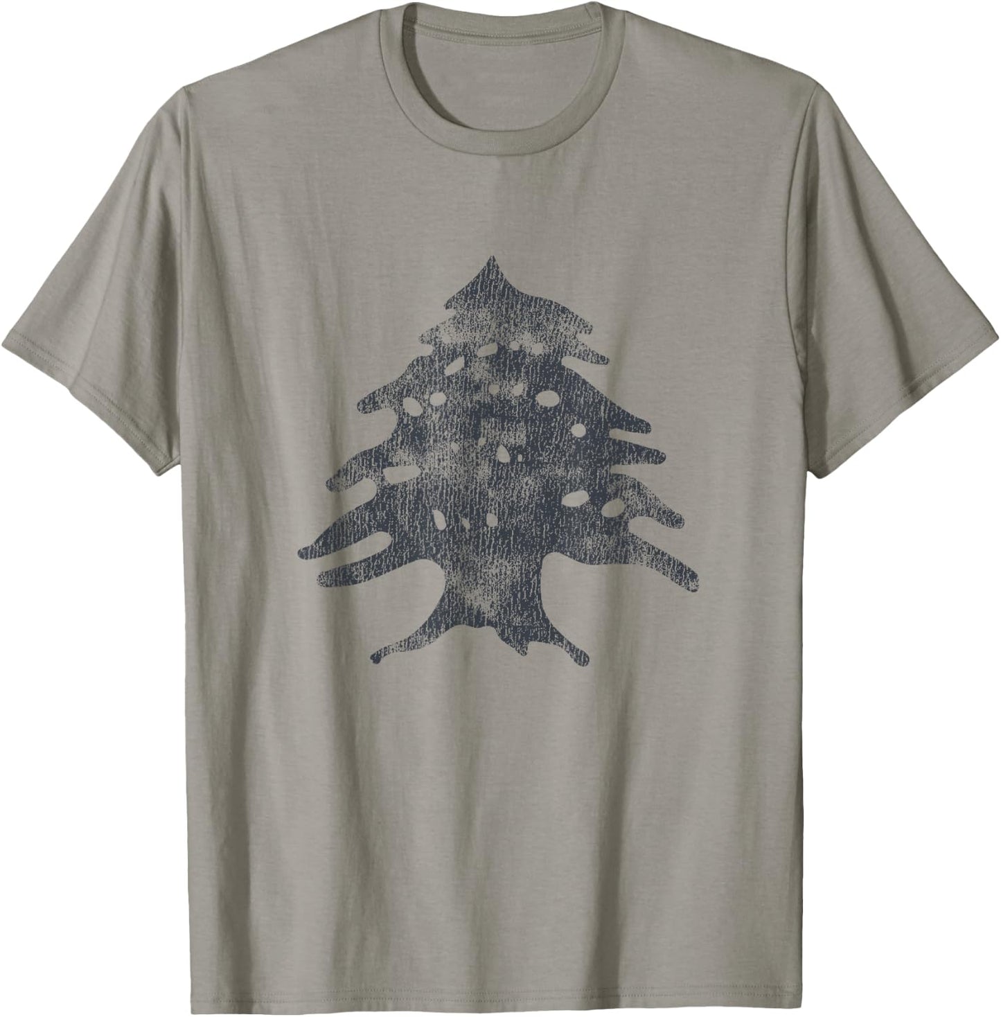 Vintage Lebanese Flag Of Lebanon Tree Retro Souvenir T-Shirt - T-Shirt | Sand
