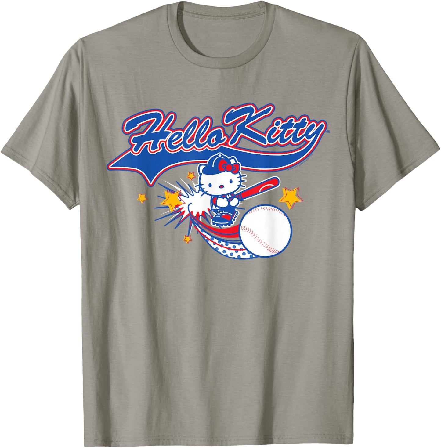 Hello Kitty Home Run Baseball Softball Shirt T-Shirt - T-Shirt | Sand
