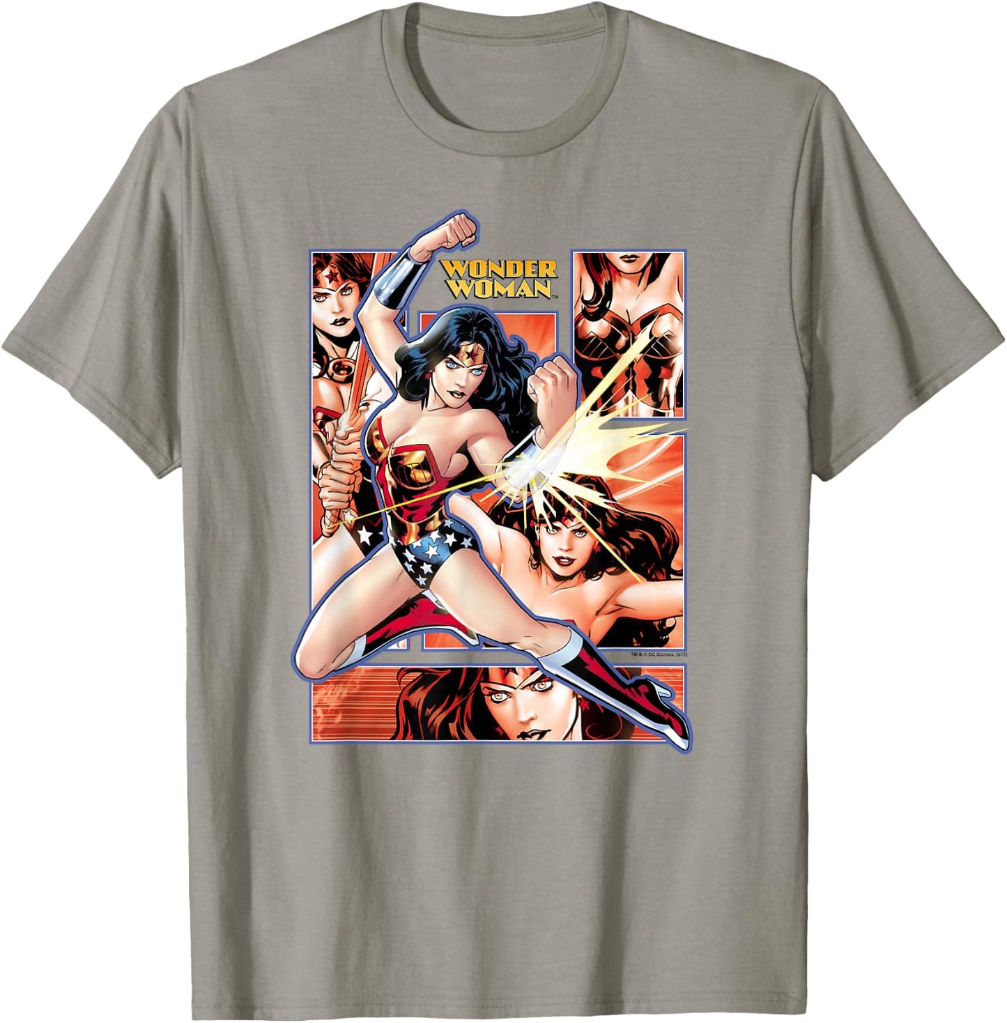 Wonder Woman Comic Panels T-Shirt - T-Shirt | Sand