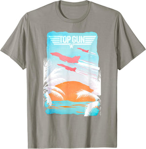 Top Gun Baja Sunset Action Movie T-Shirt - T-Shirt | Sand
