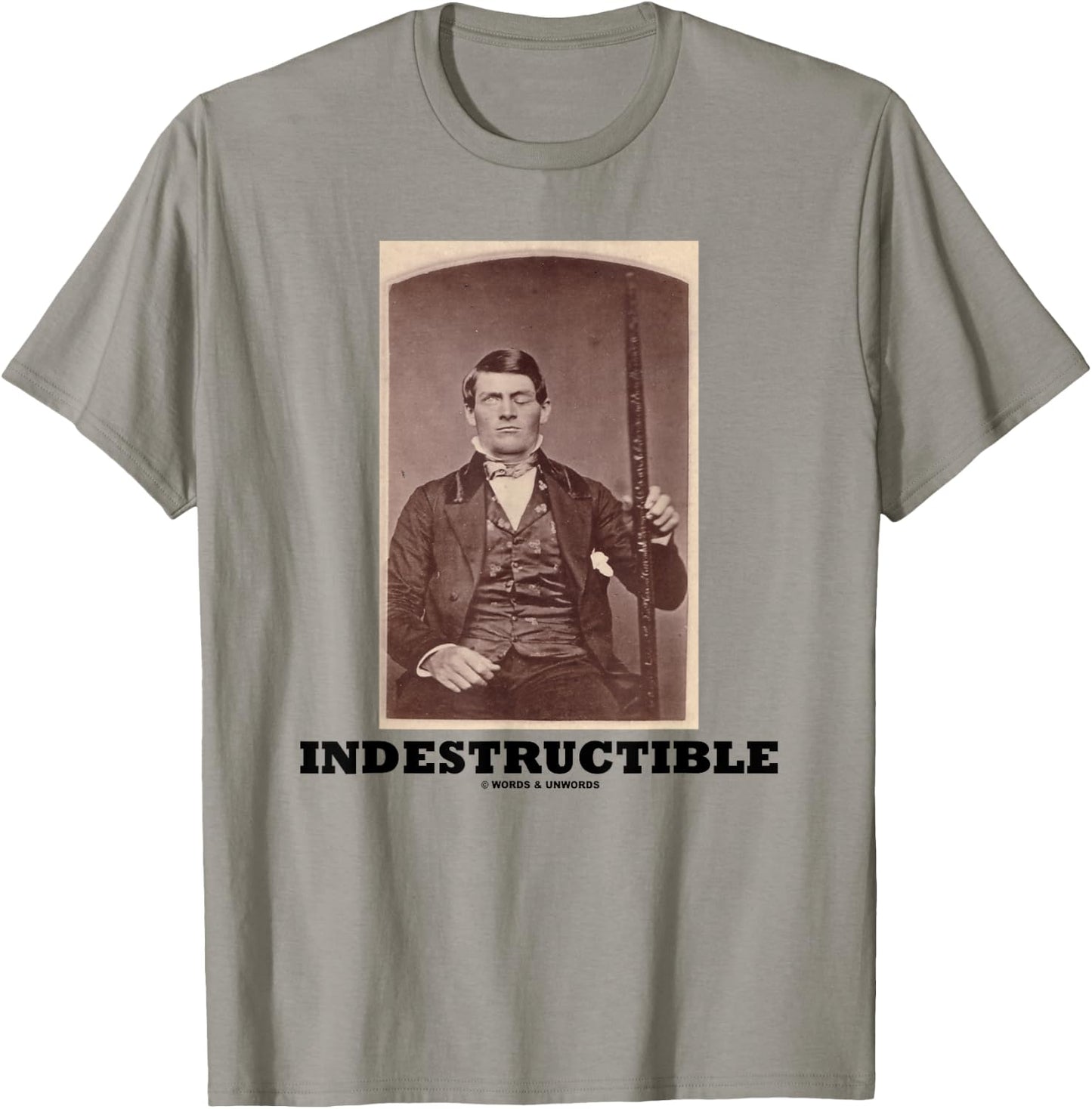 Indestructible Phineas Gage Neurology Psychology Humor T-Shirt - T-Shirt | Sand