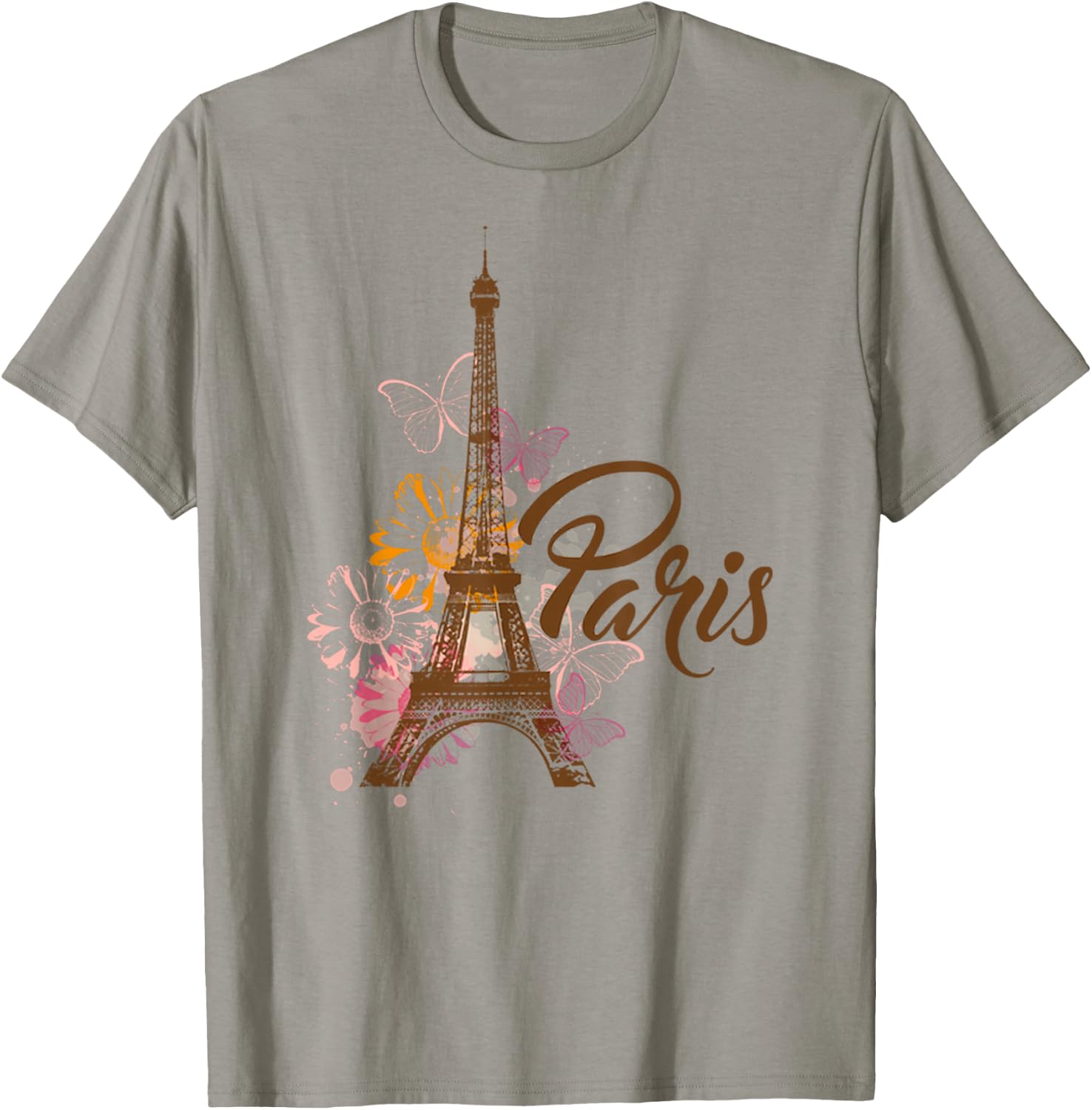 Vintage Paris I Love Travel Wanderlust Eiffel Tower T-Shirt - T-Shirt | Sand