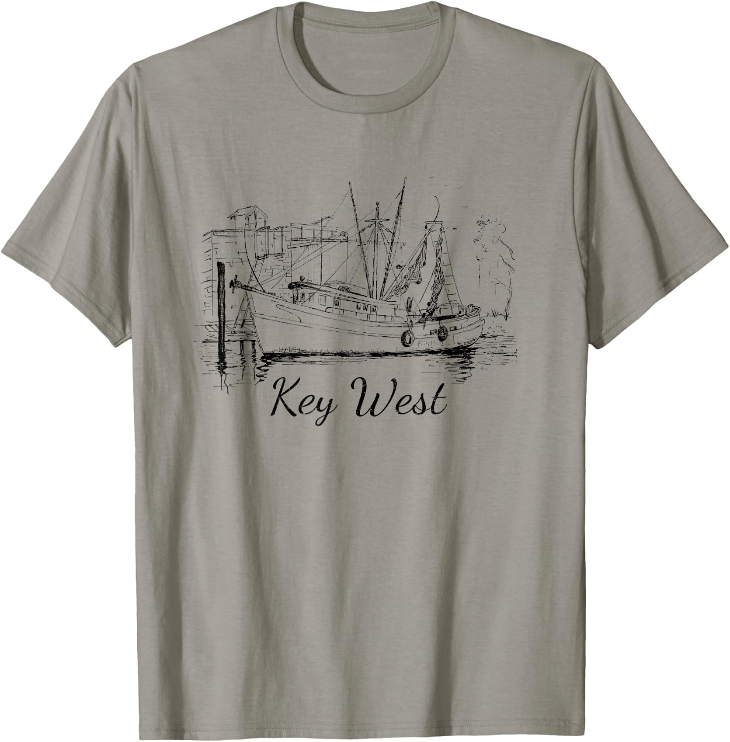 Key West, Florida Vintage Vacation Gift Small T-Shirt - T-Shirt | Sand