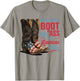 We'll Put A Boot in Your Ass Western Cowgirl 4th of July T-Shirt - T-Shirt | Sand