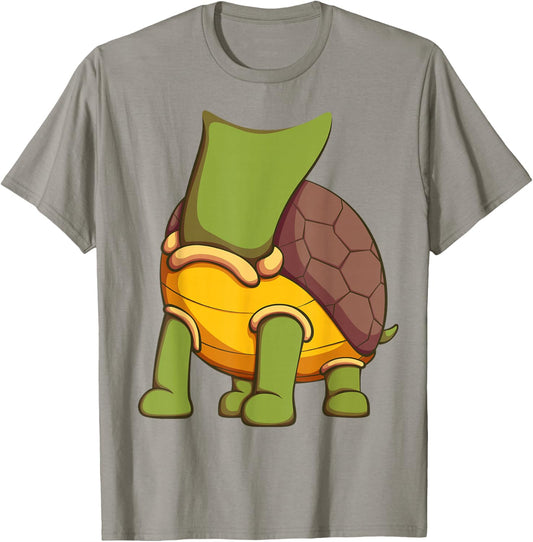 Turtle Costume for Halloween Tortoise Animal Cosplay T-Shirt - T-Shirt | Sand