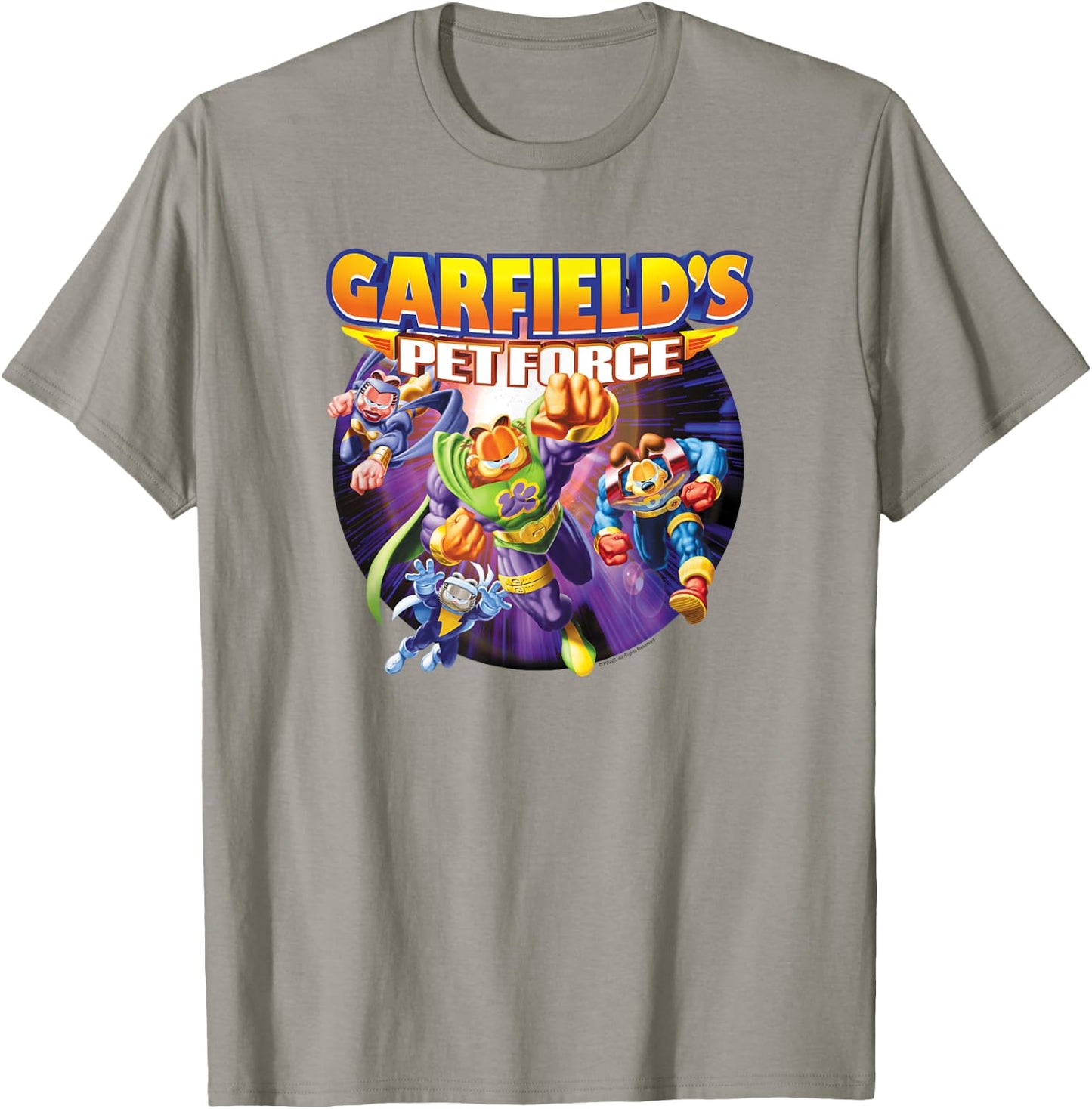 Garfield Pet Force Four T-Shirt - T-Shirt | Sand