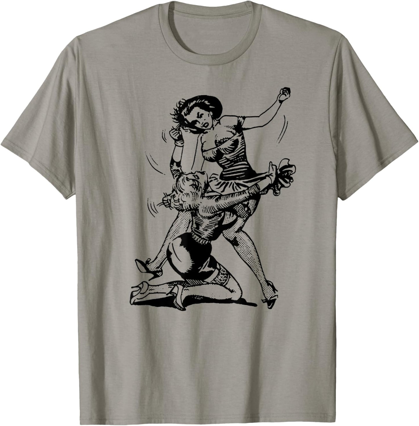 Funny MMA Sexy Women Cat Fight T-Shirt - T-Shirt | Sand