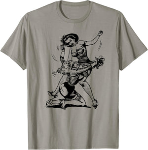 Funny MMA Sexy Women Cat Fight T-Shirt - T-Shirt | Sand