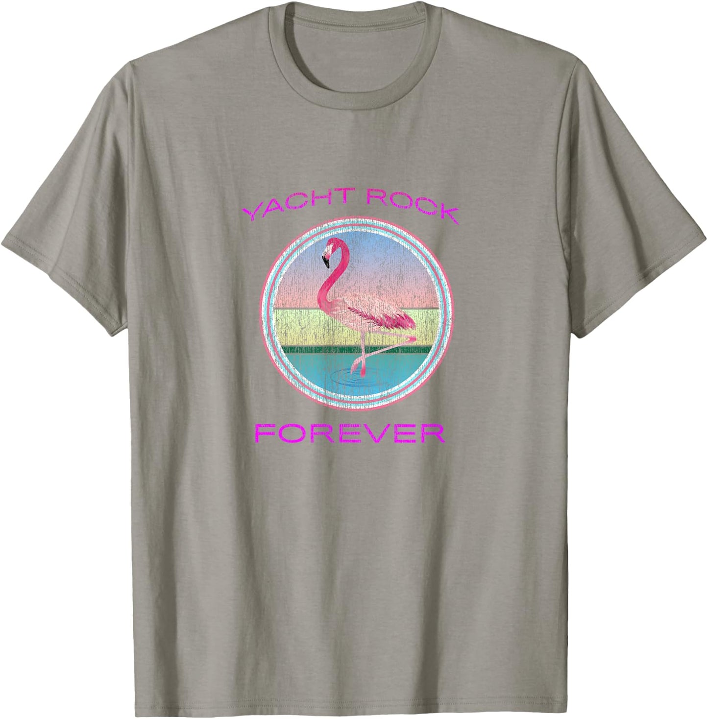 Yacht Rock Forever 80s Retro Faded T-Shirt - T-Shirt | Sand