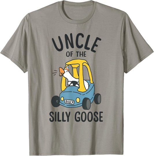 Uncle of the Silly Goose 1st Birthday Kids Family Matching T-Shirt - T-Shirt | Sand