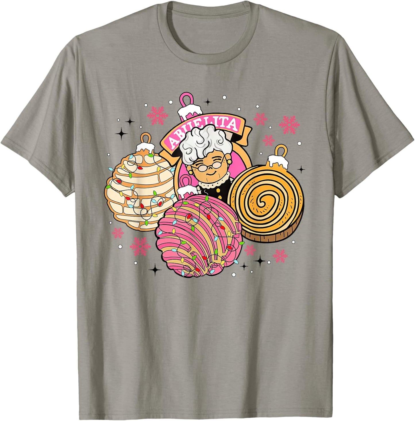 Grandma Abuelita Pan Dulce Season Mexican Xmas T-Shirt - T-Shirt | Sand
