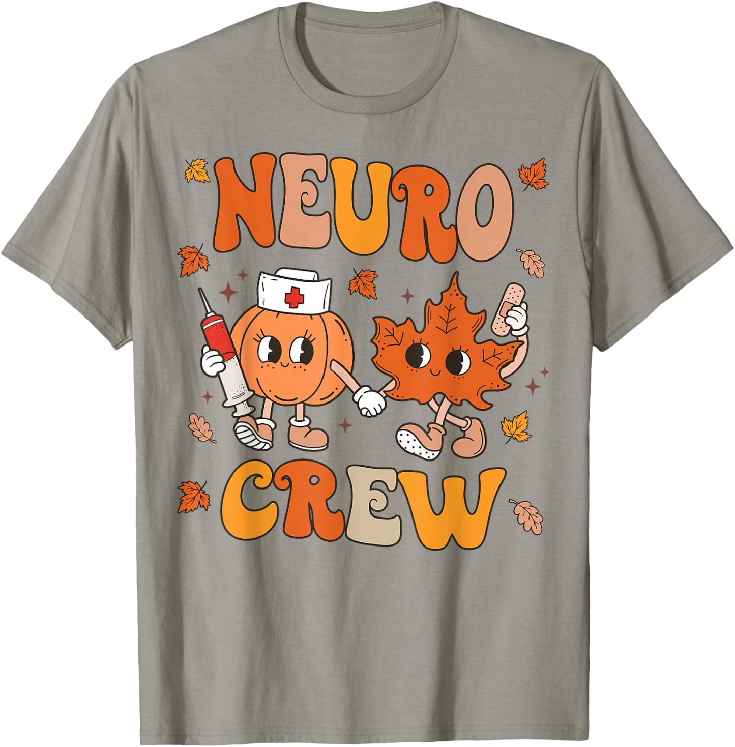 Fall Neuro Nurse Crew Thanksgiving Neurology Women T-Shirt - T-Shirt | Sand