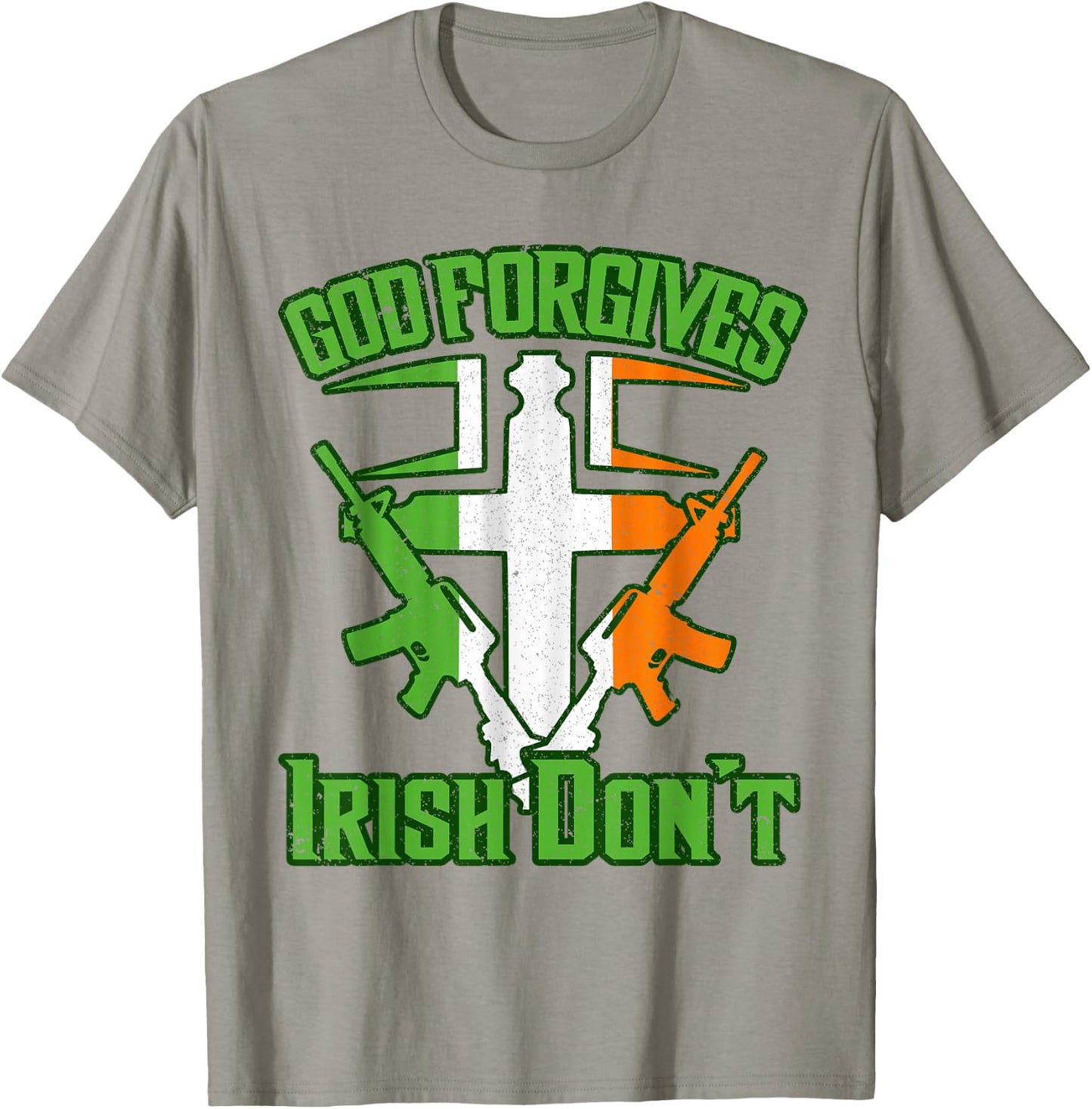 Irish Mob Shirt Boys Gangster Mafia Gun Cross Family T-Shirt - T-Shirt | Sand