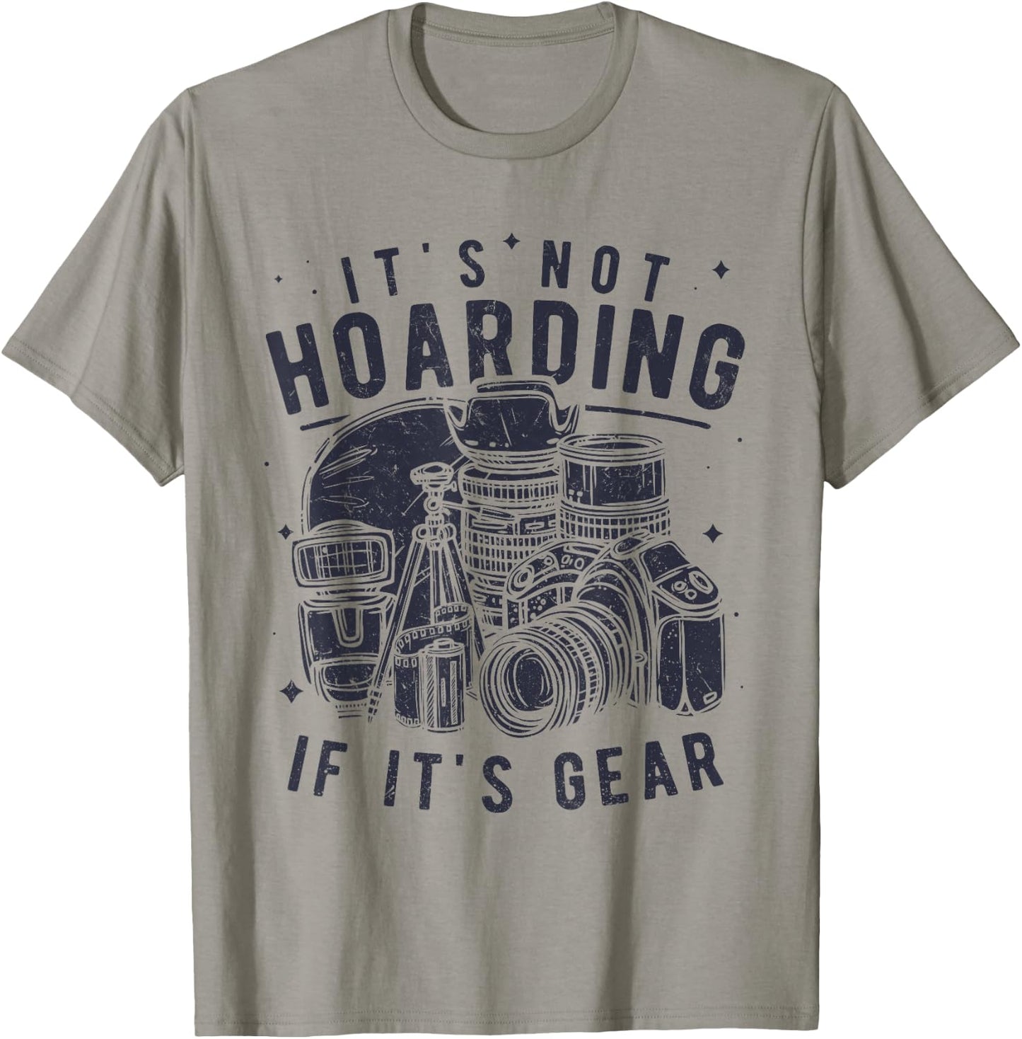 Photography Lover Gift Funny Camera Gear Photographer T-Shirt - T-Shirt | Sand