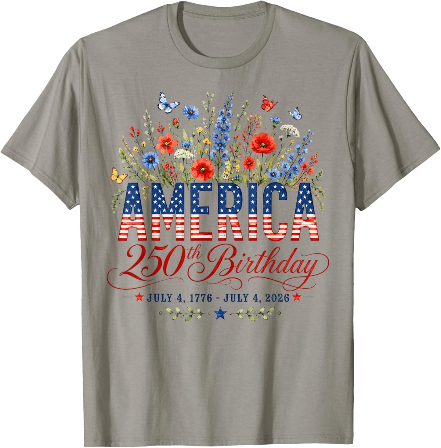 250th Anniversary USA Women 250 Years American 4th of July T-Shirt - T-Shirt | Sand