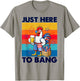4th of July Chicken Fireworks Here to Bang Retro America Men T-Shirt - T-Shirt | Sand