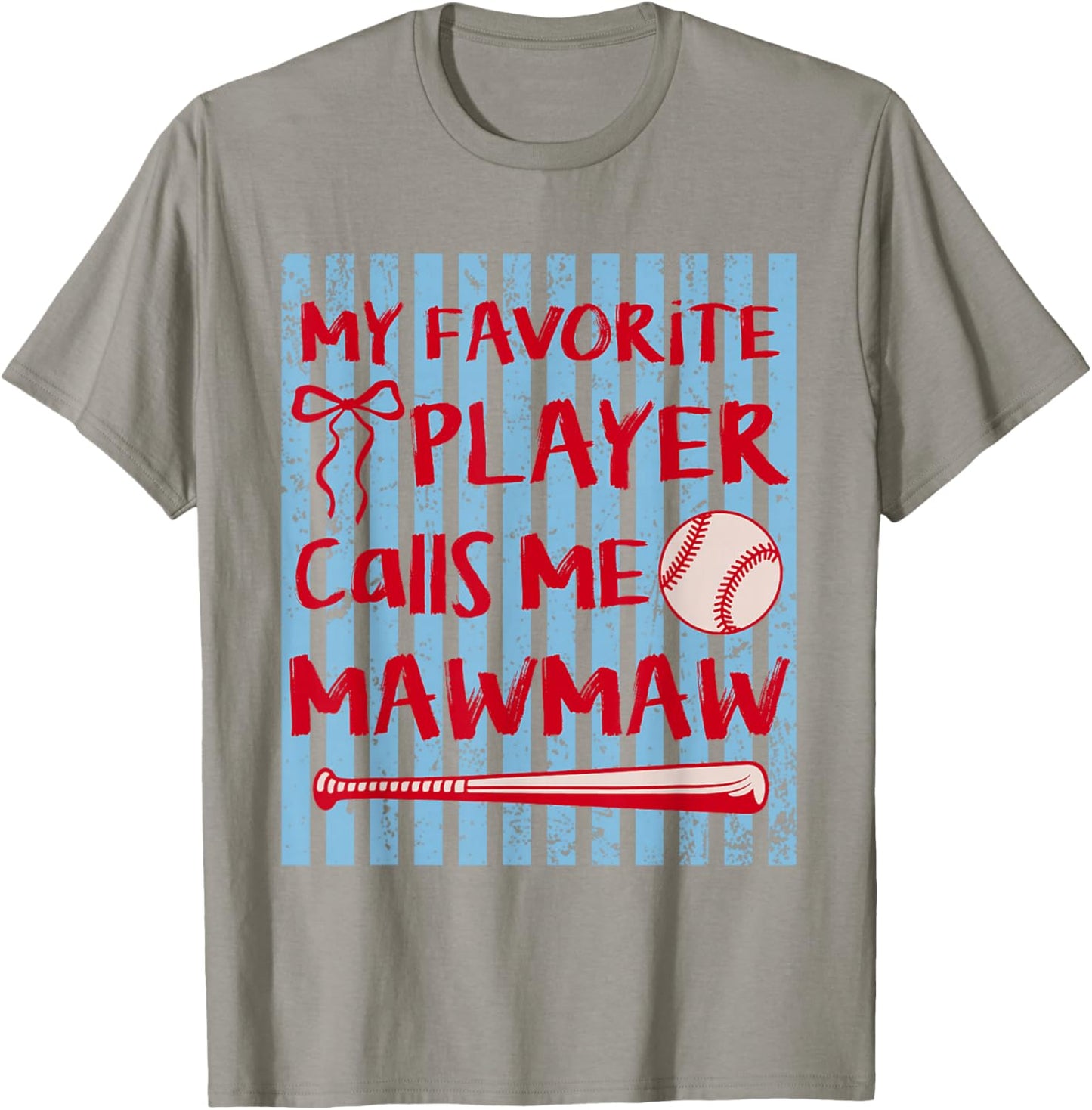 Baseball My Favorite Player Calls Me Mawmaw Grandma T-Shirt - T-Shirt | Sand