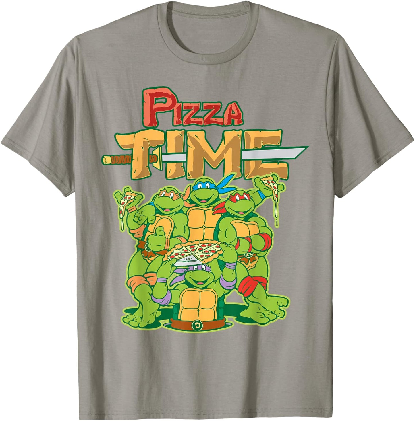 Teenage Mutant Ninja Turtles Pizza Time T-Shirt - T-Shirt | Sand