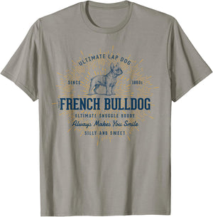 Retro French Bulldog Vintage T-Shirt - T-Shirt | Sand