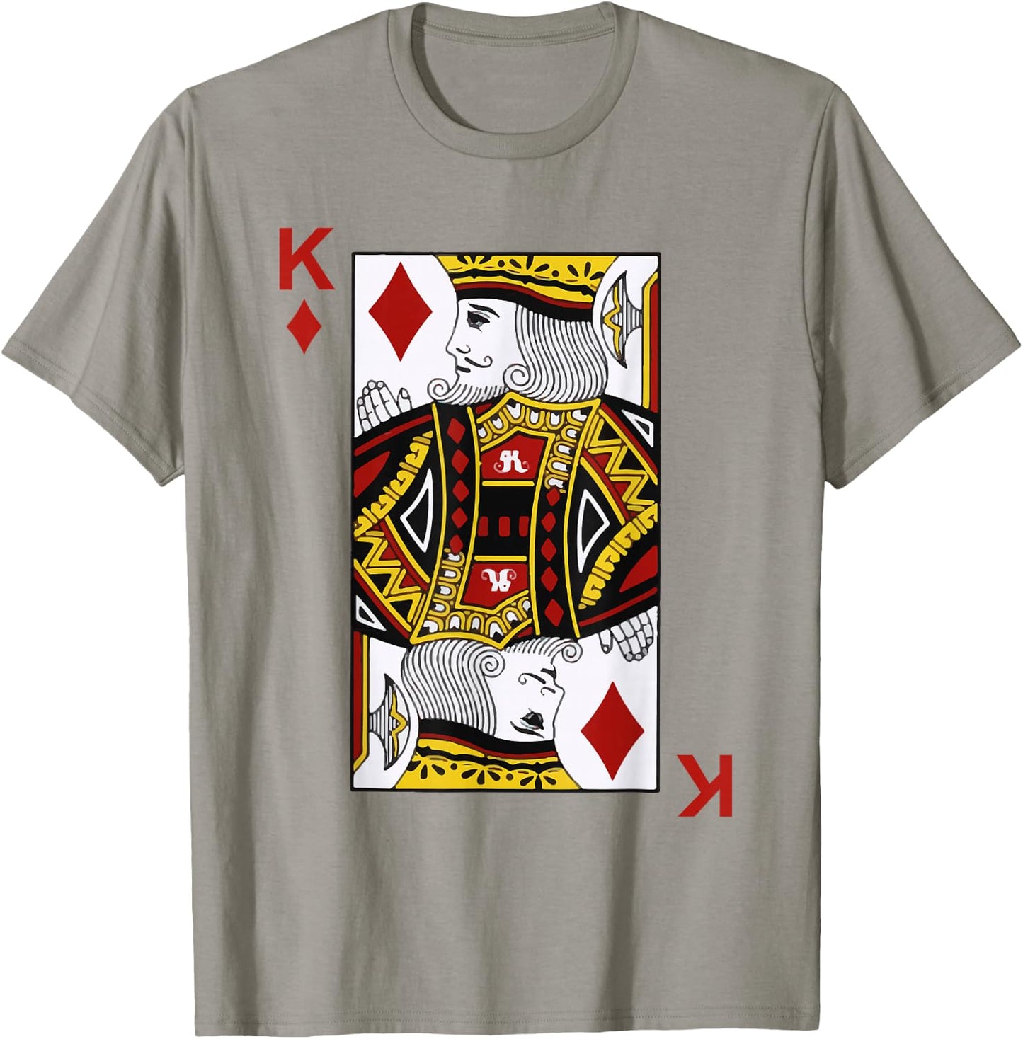 King of Diamond Blackjack Cards Poker 21 K Shirt T-Shirt - T-Shirt | Sand