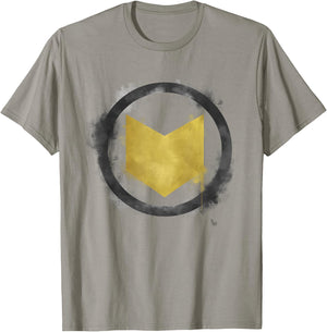 Marvel Avengers Endgame Hawkeye Spray Paint Logo T-Shirt - T-Shirt | Sand