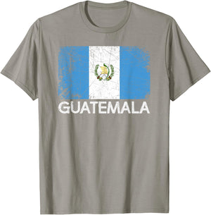 Guatemalan Flag | Vintage Made In Guatemala Gift T-Shirt - T-Shirt | Sand