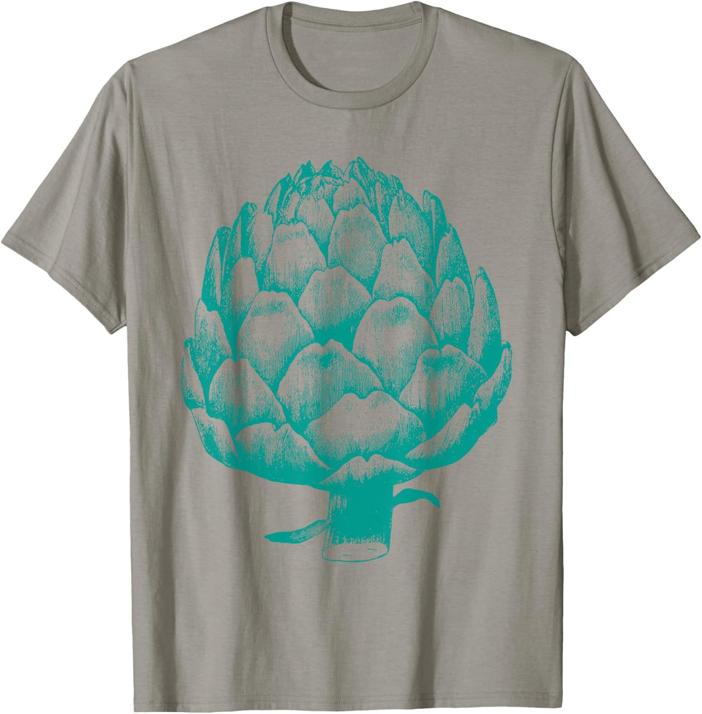 Huge Giant Artichoke Graphic Vegetable T-Shirt - T-Shirt | Sand