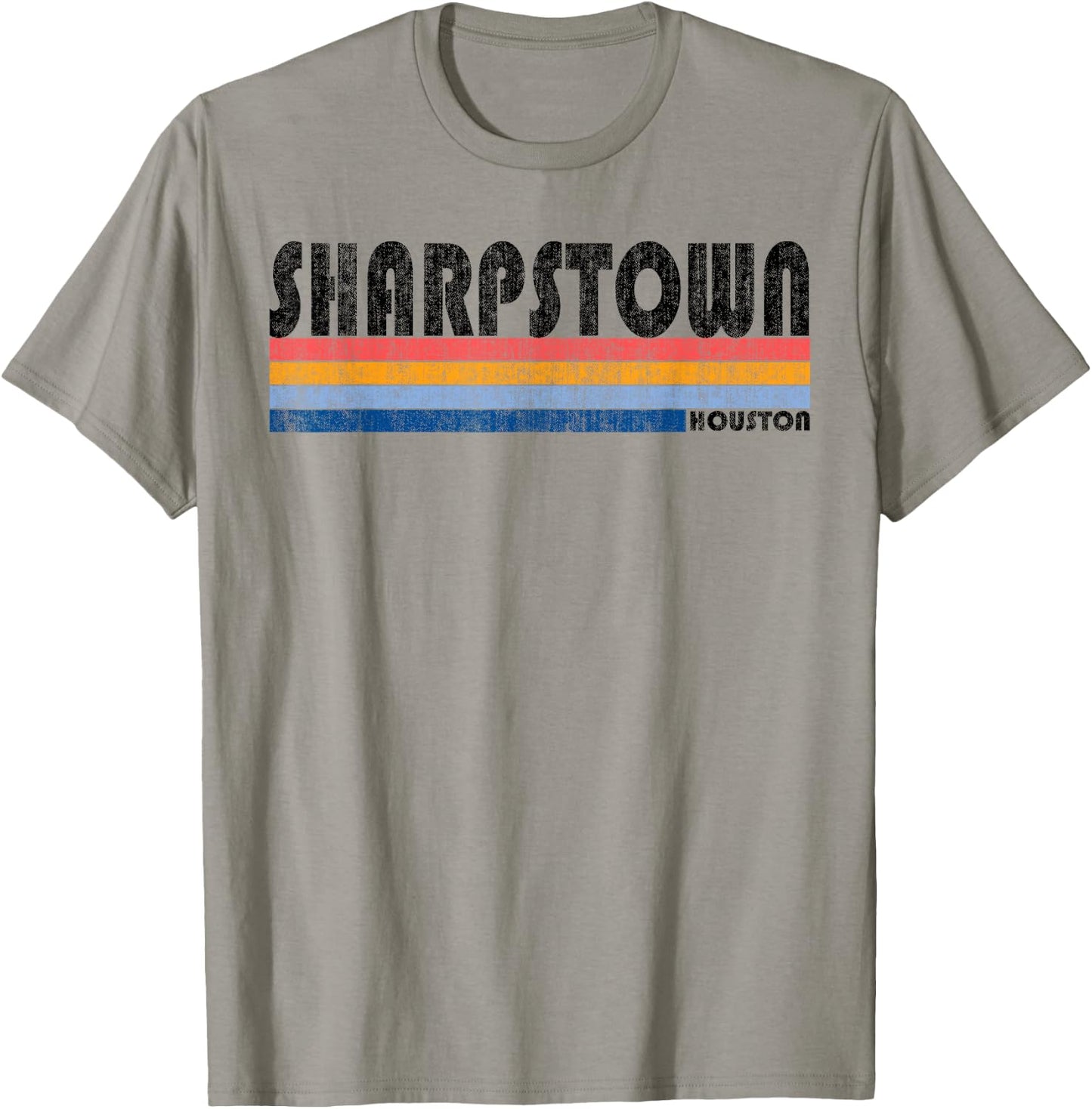 Vintage 1980s Style Sharpstown TX T Shirt T-Shirt - T-Shirt | Sand