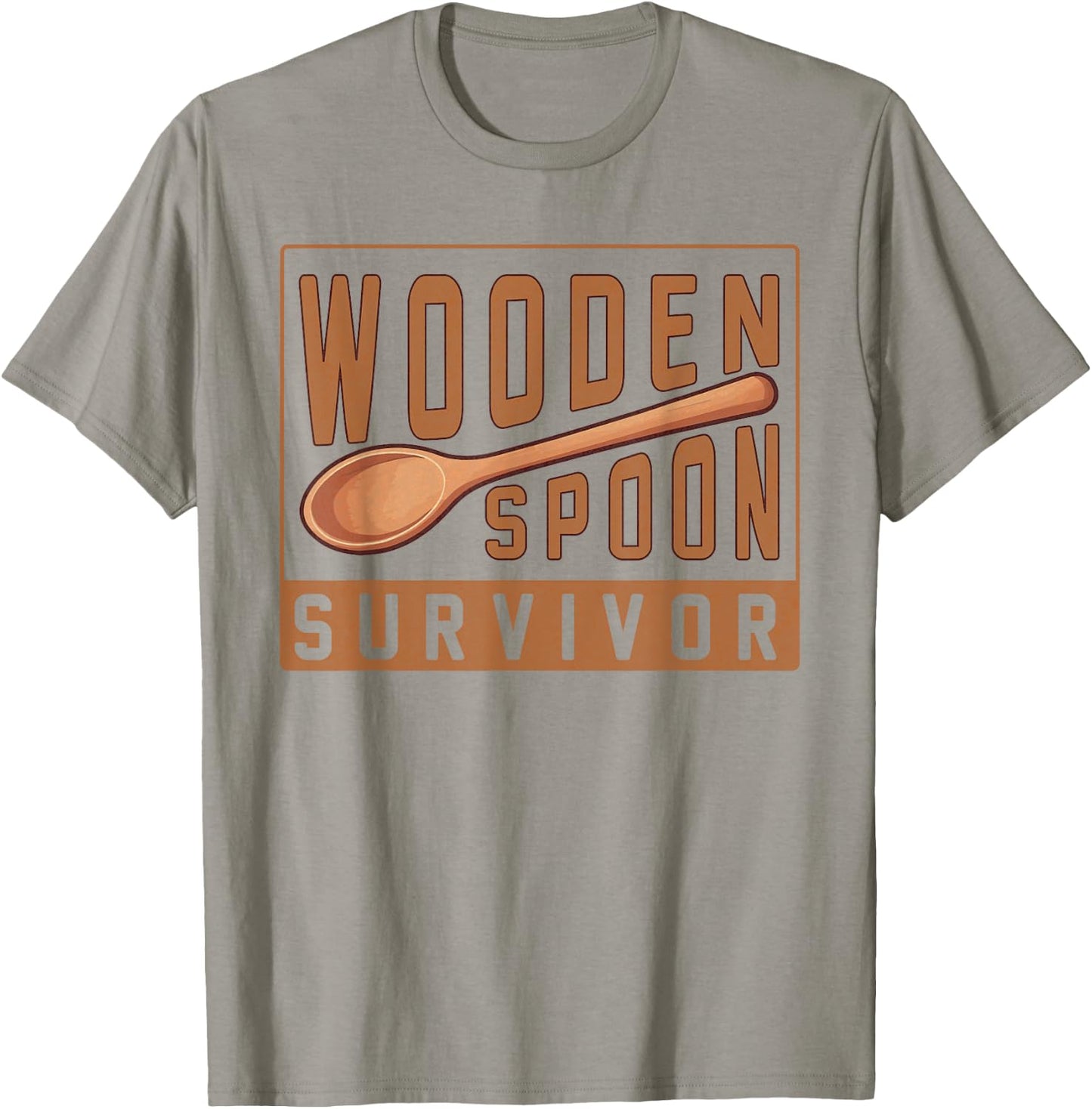 Wooden Spoon Survivor Champion I Survived The Wooden Spoon T-Shirt - T-Shirt | Sand