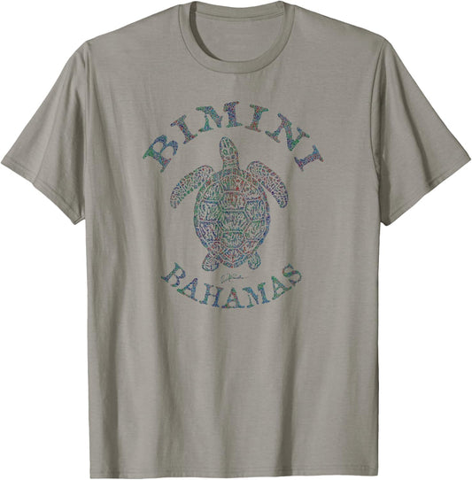 JCombs: Bimini, Bahamas, Sea Turtle T-Shirt - T-Shirt | Sand