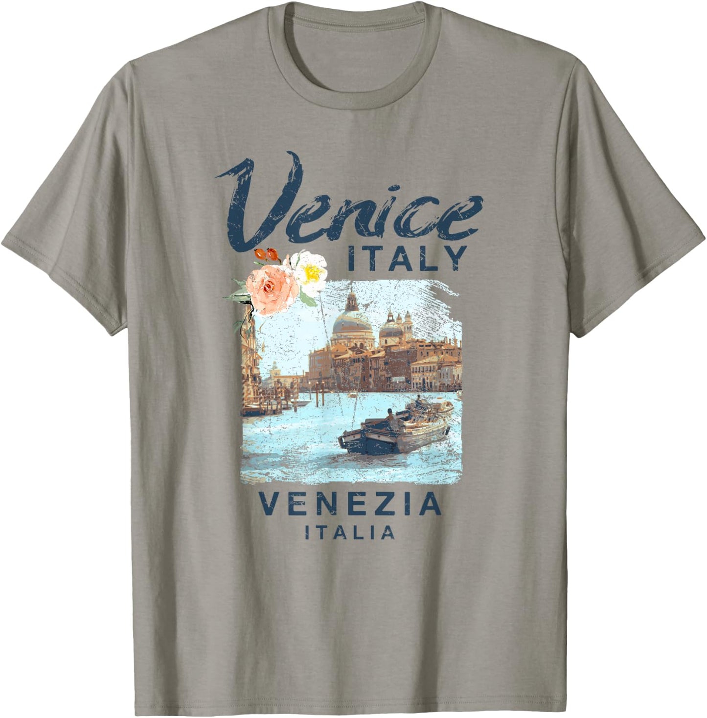 Venice Italy | Venezia Italia Vintage T Shirt T-Shirt - T-Shirt | Sand