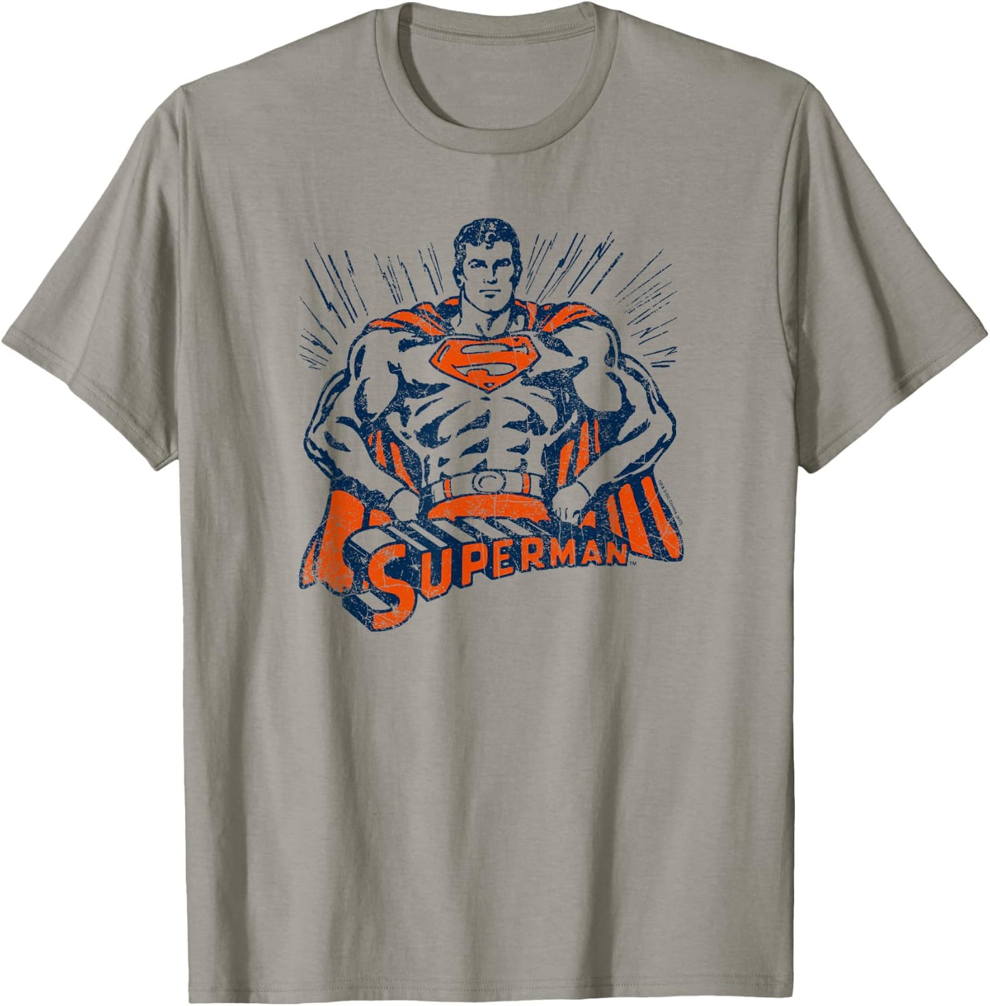 Superman Vintage Stance T Shirt T-Shirt - T-Shirt | Sand