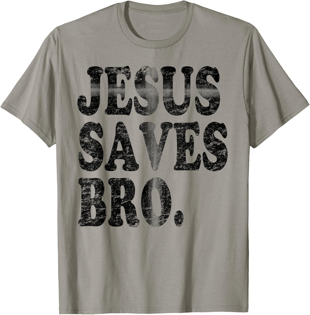 Jesus Saves Bro Vintage Hidden Christian Cross T-Shirt - T-Shirt | Sand