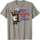 Red White and Due Funny Pregnancy Raccoon 4th of July USA T-Shirt - T-Shirt | Sand