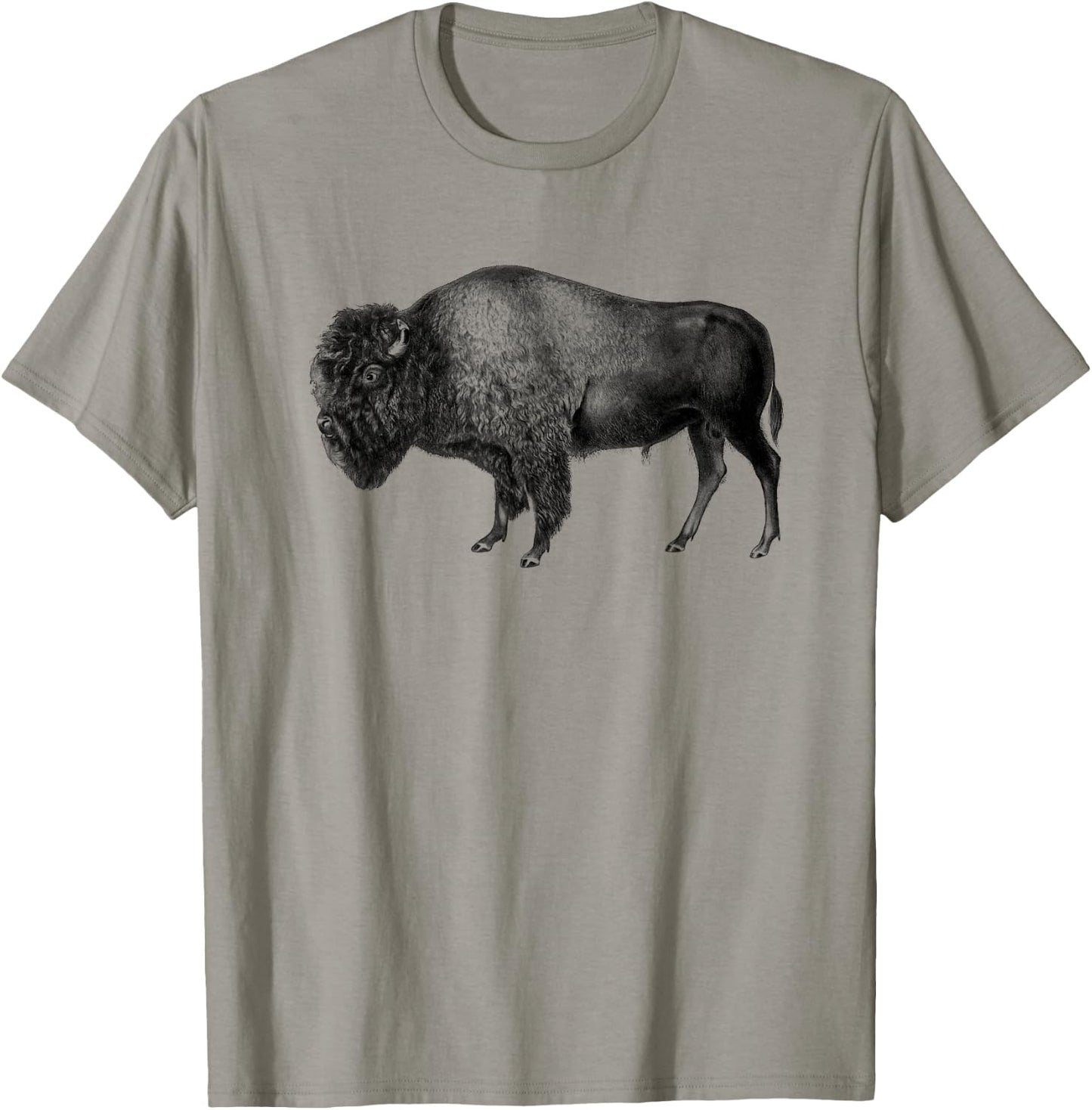 Buffalo Vintage Retro American Bison T-Shirt - T-Shirt | Sand